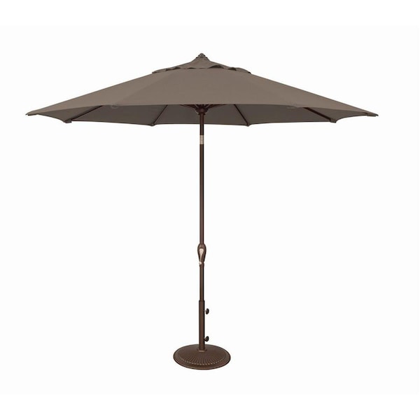 Simplyshade 9 ft. Aruba Octagon Auto Tilt Market Solefin Umbrella; 3474 Taupe SSUM91-0900-D3474 - main